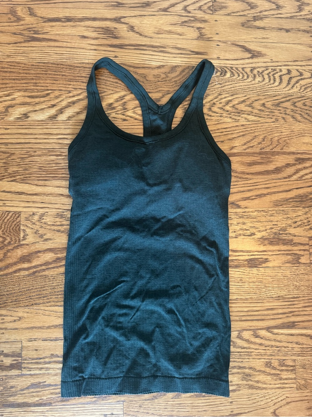Women's ribbed hunter green lulu lemon Racerback Tank Top